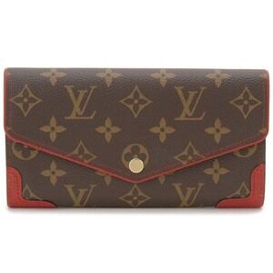 Louis Vuitton Monogram Portefeuille Wallet Sarah Retiro Long Brown